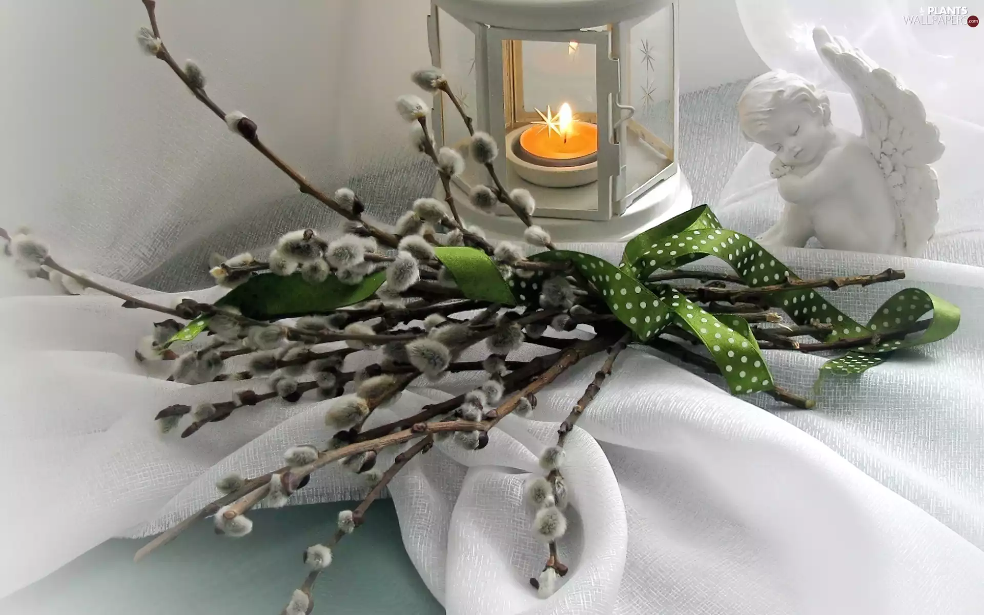 angel, database, Easter, candle, composition, lantern