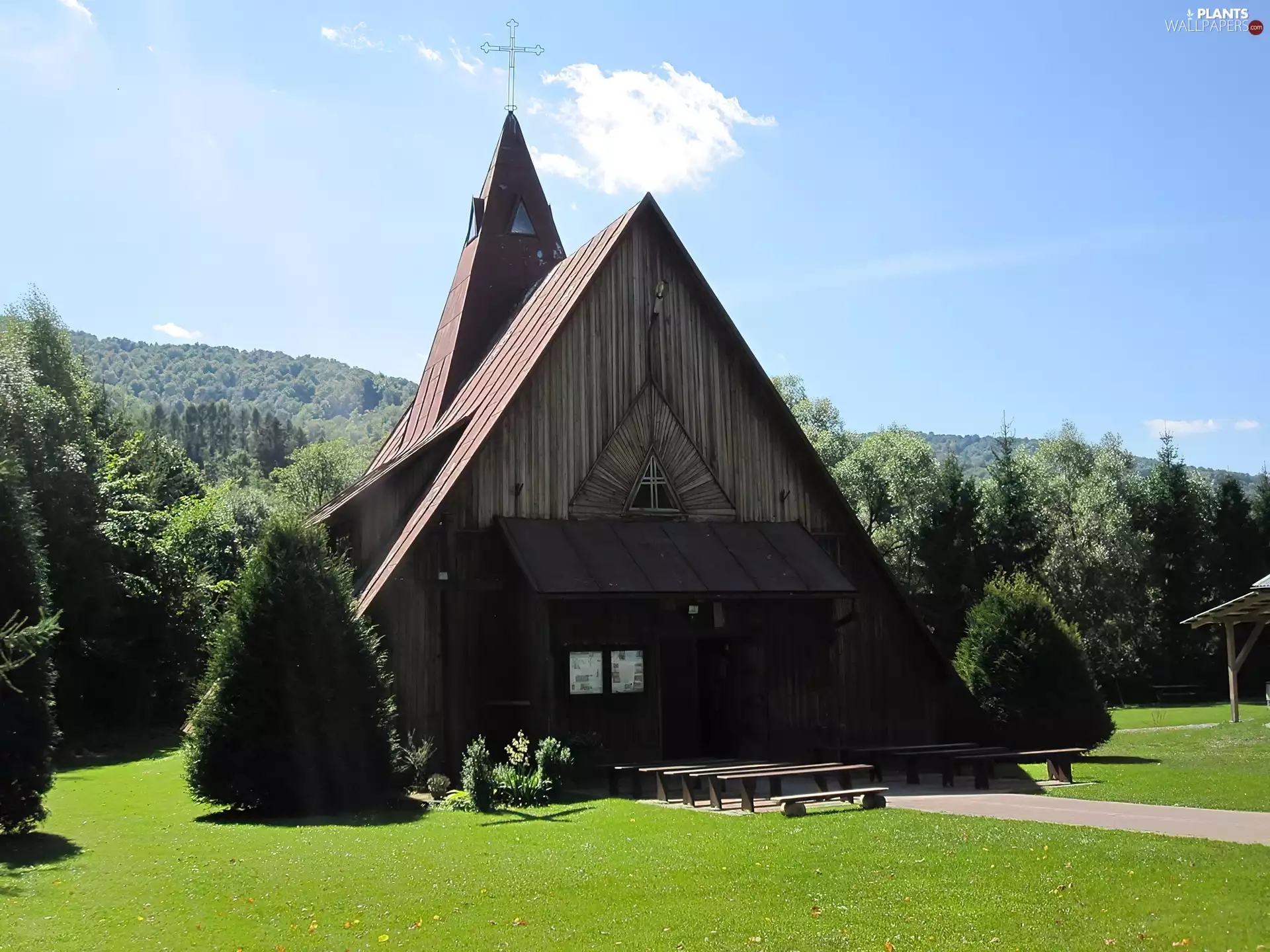 wooden, Wetlina, Formula, church