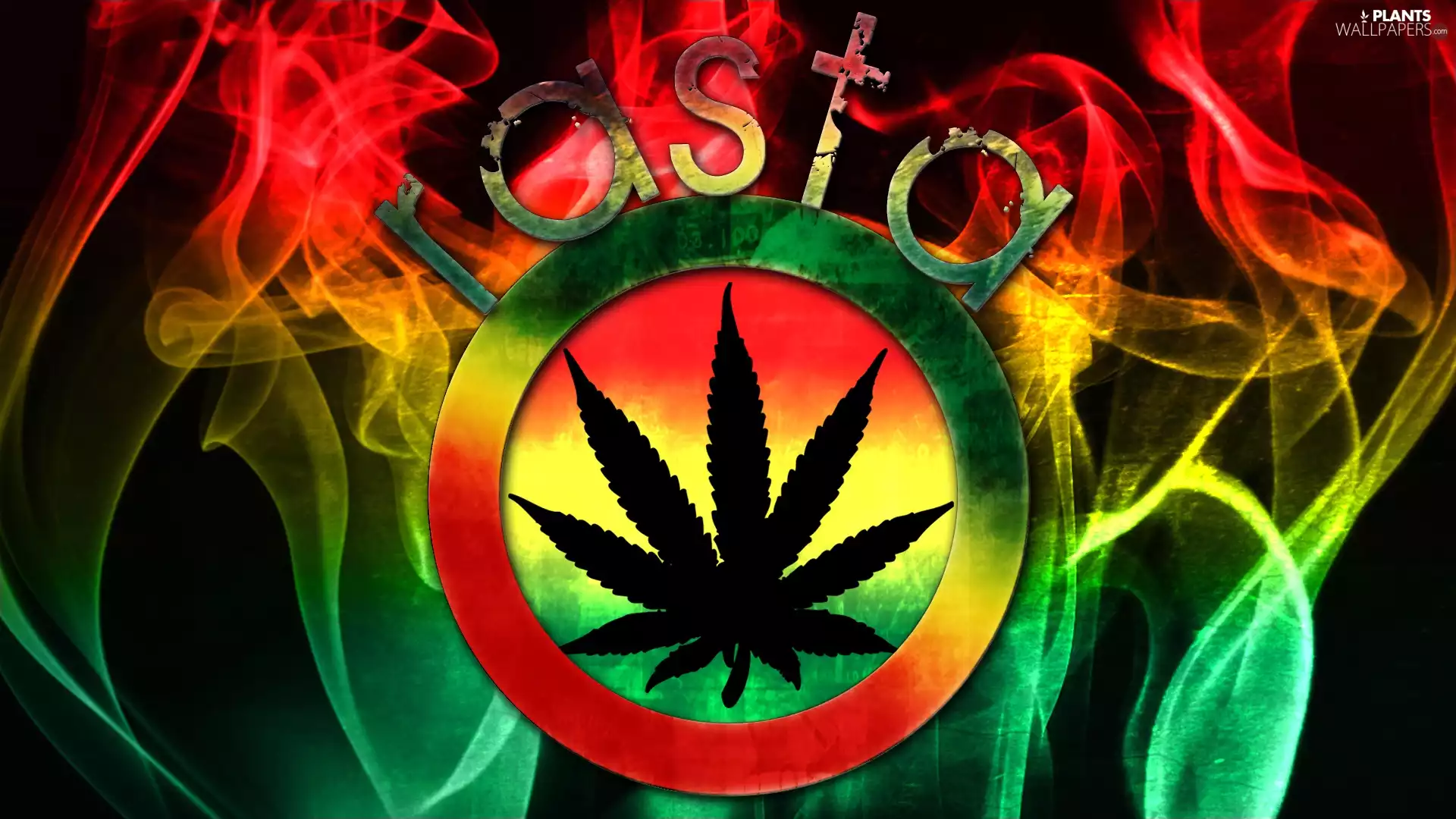 color, Sign, marijuana, Flames