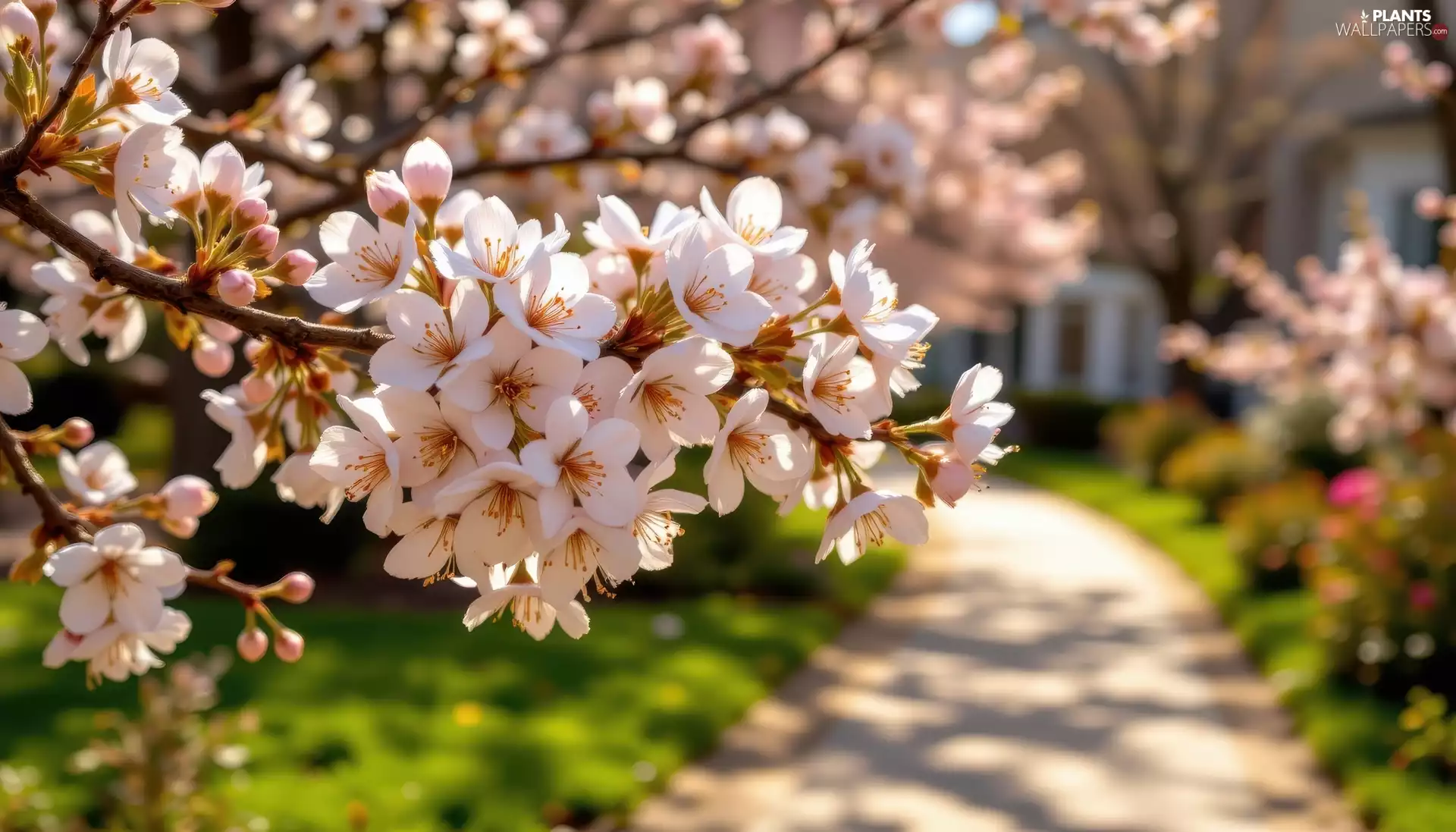 Light pink, Twigs, Fruit Tree, Flowers