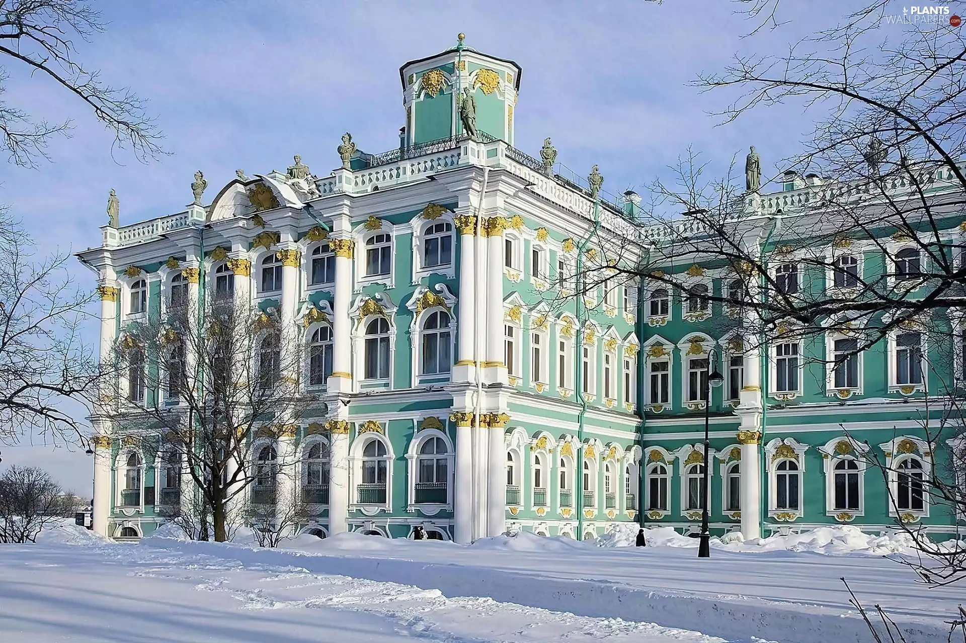 Hotel hall, St. Petersburg, winter