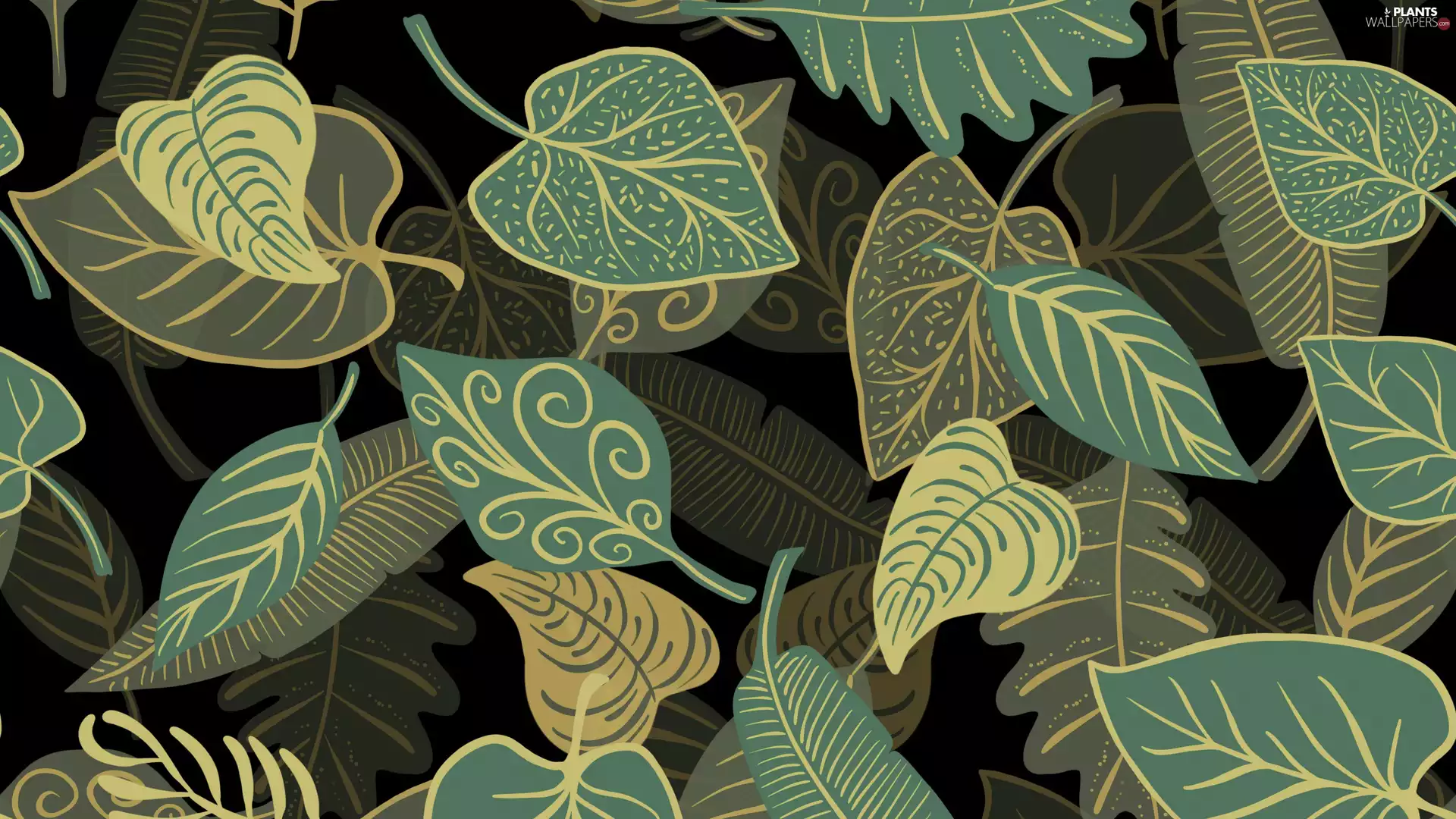 2D, green ones, Leaf