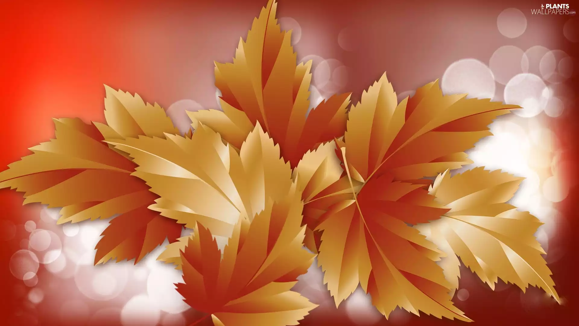 Leaf, graphics, Golden