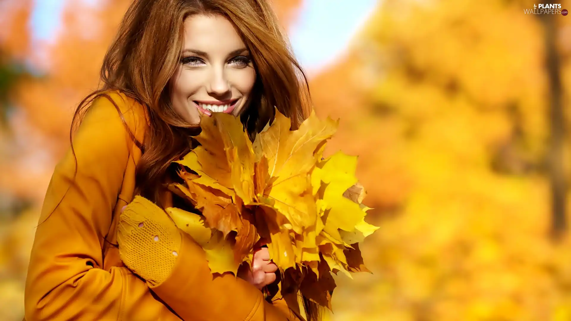 Leaf, Women, Yellow