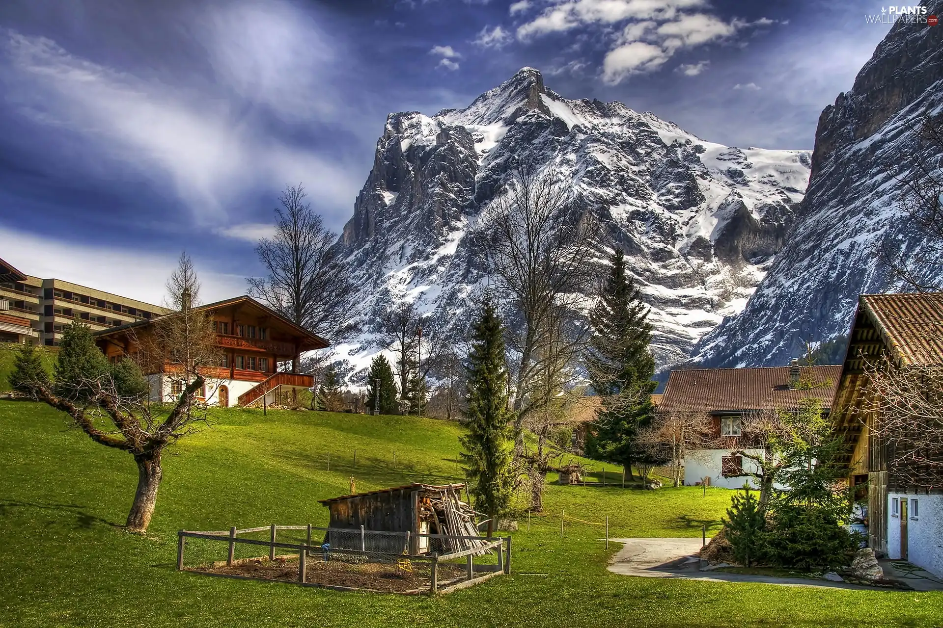 Houses, Mountains