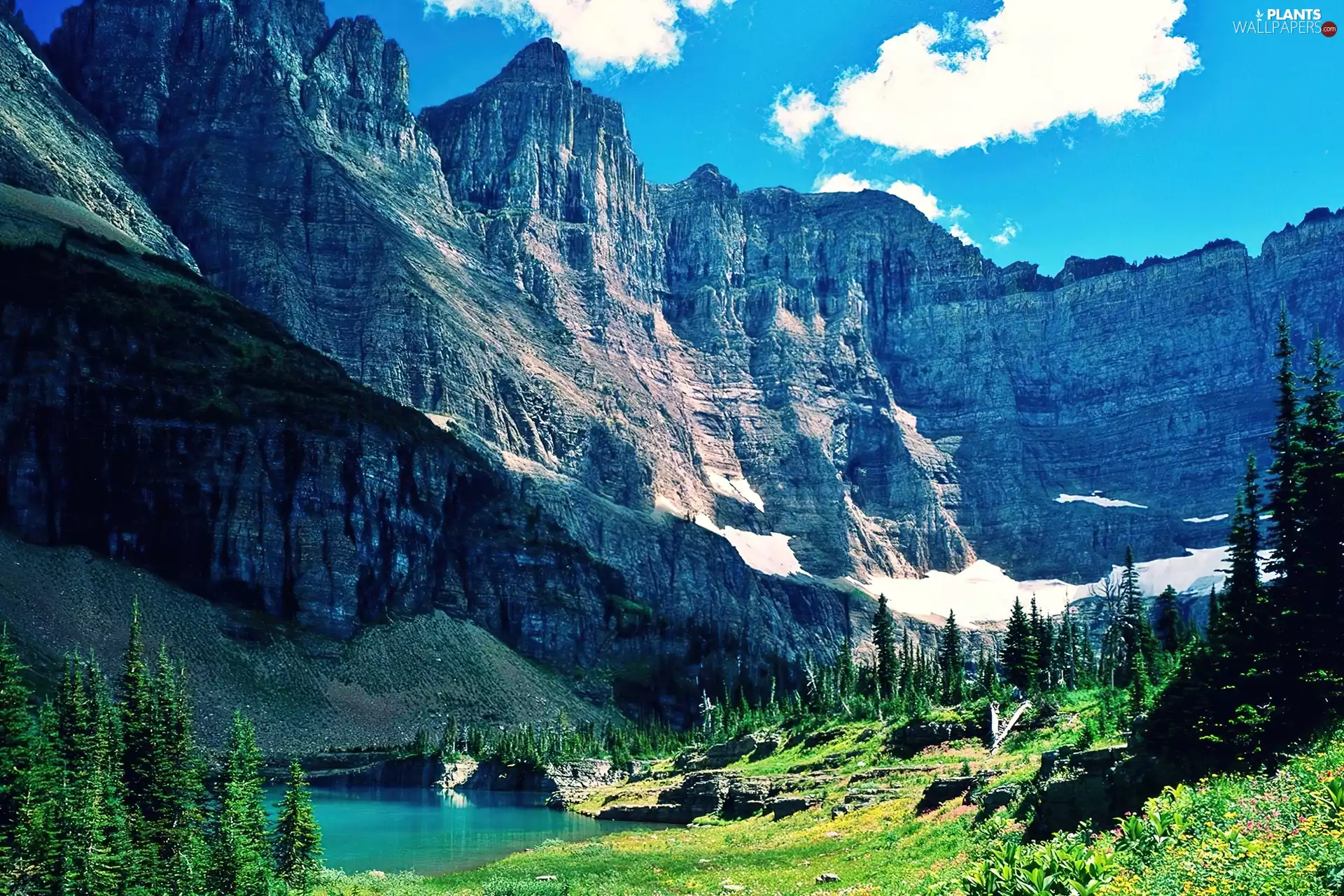 Montana, Canada, Mountains, National Park, lake