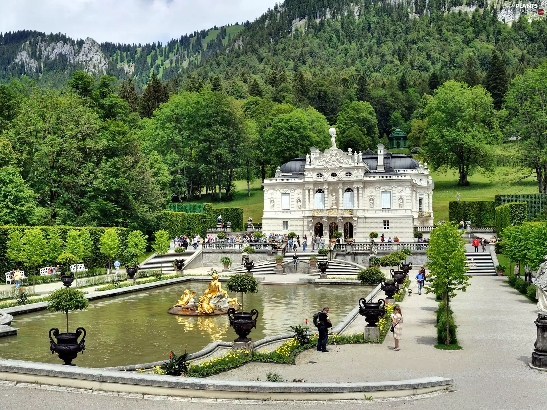 Germany, Park, Linderhof Palace