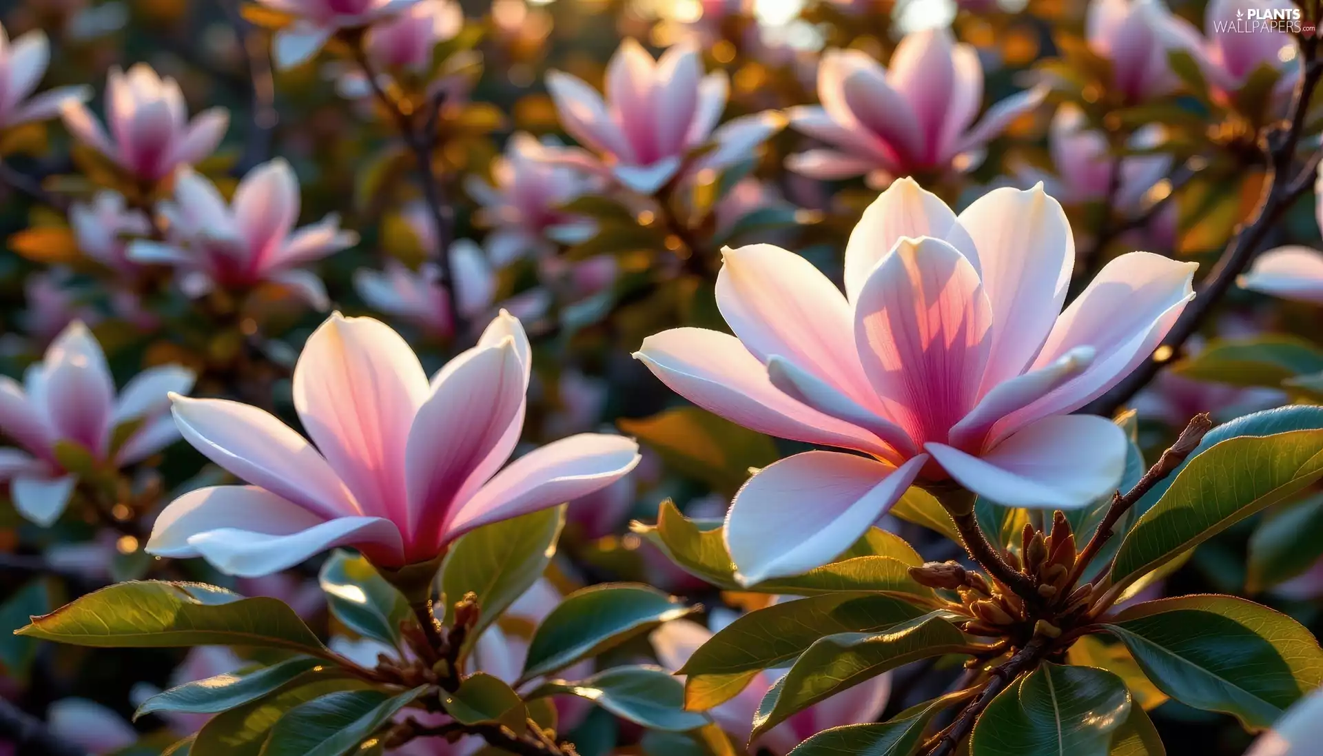 rapprochement, Magnolias, Light pink