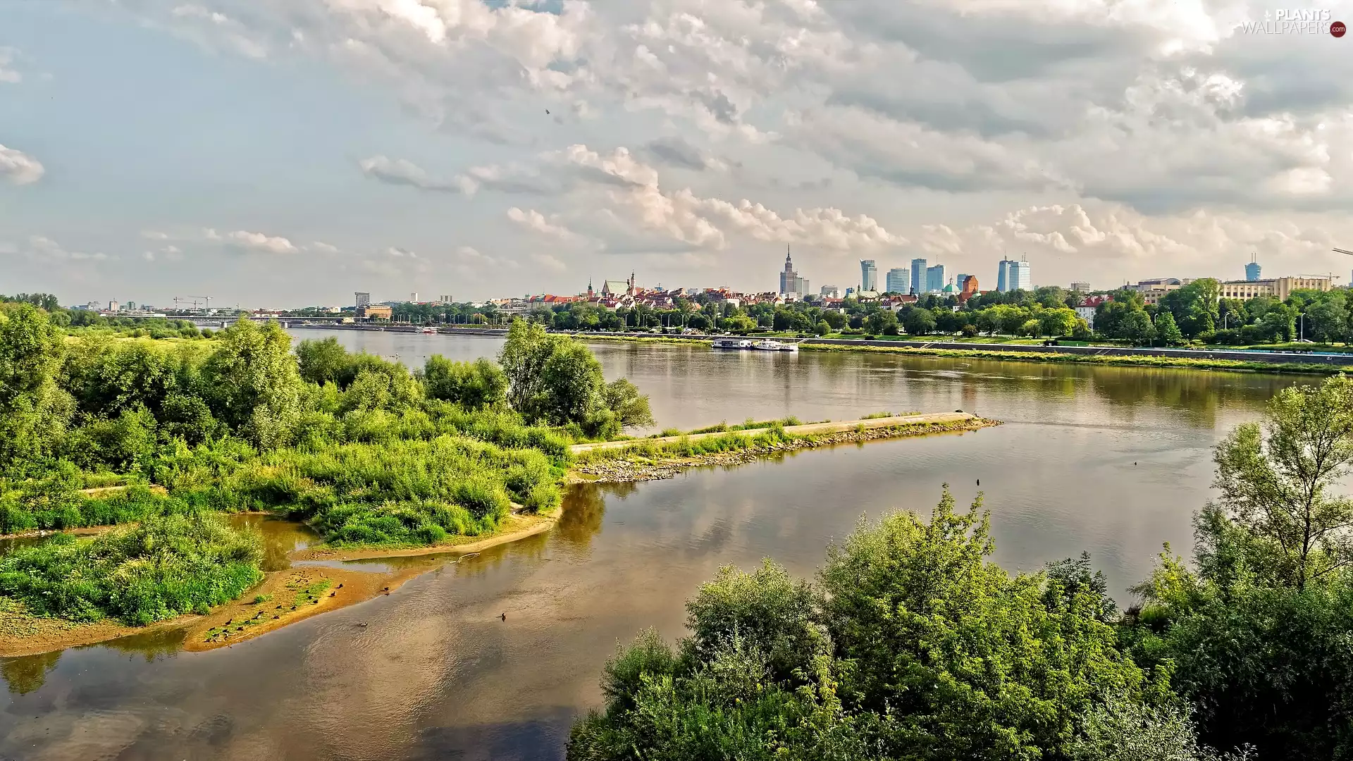 Wisła, Poland, Warsaw, River, panorama