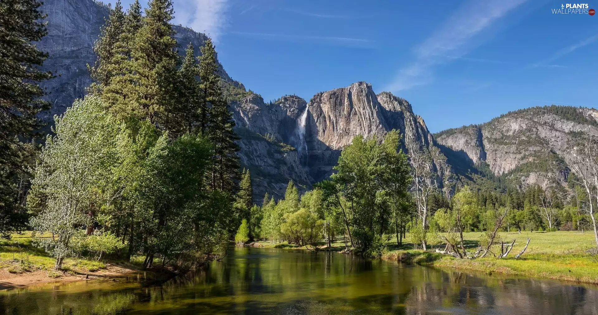 Mountains, trees, viewes, River