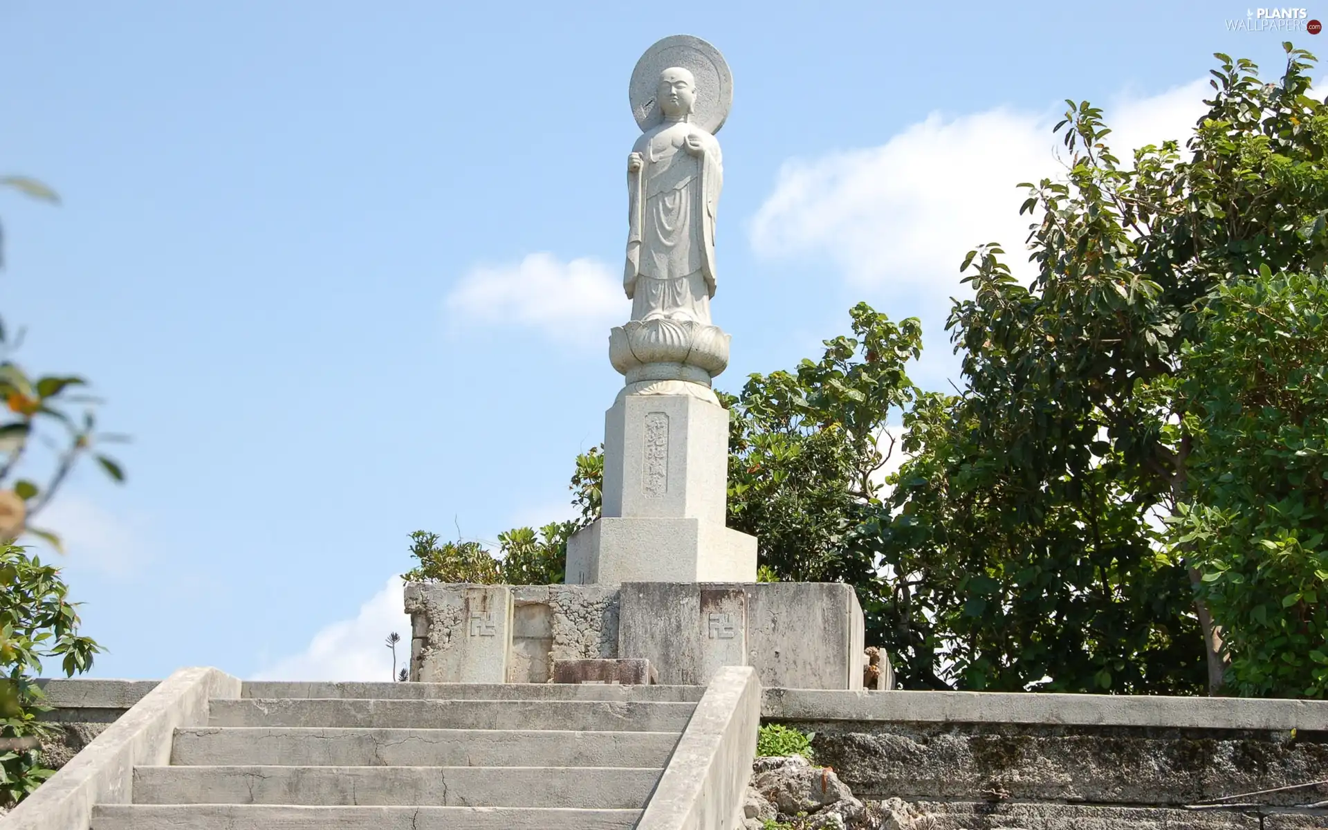 india, Stairs, Statue monument