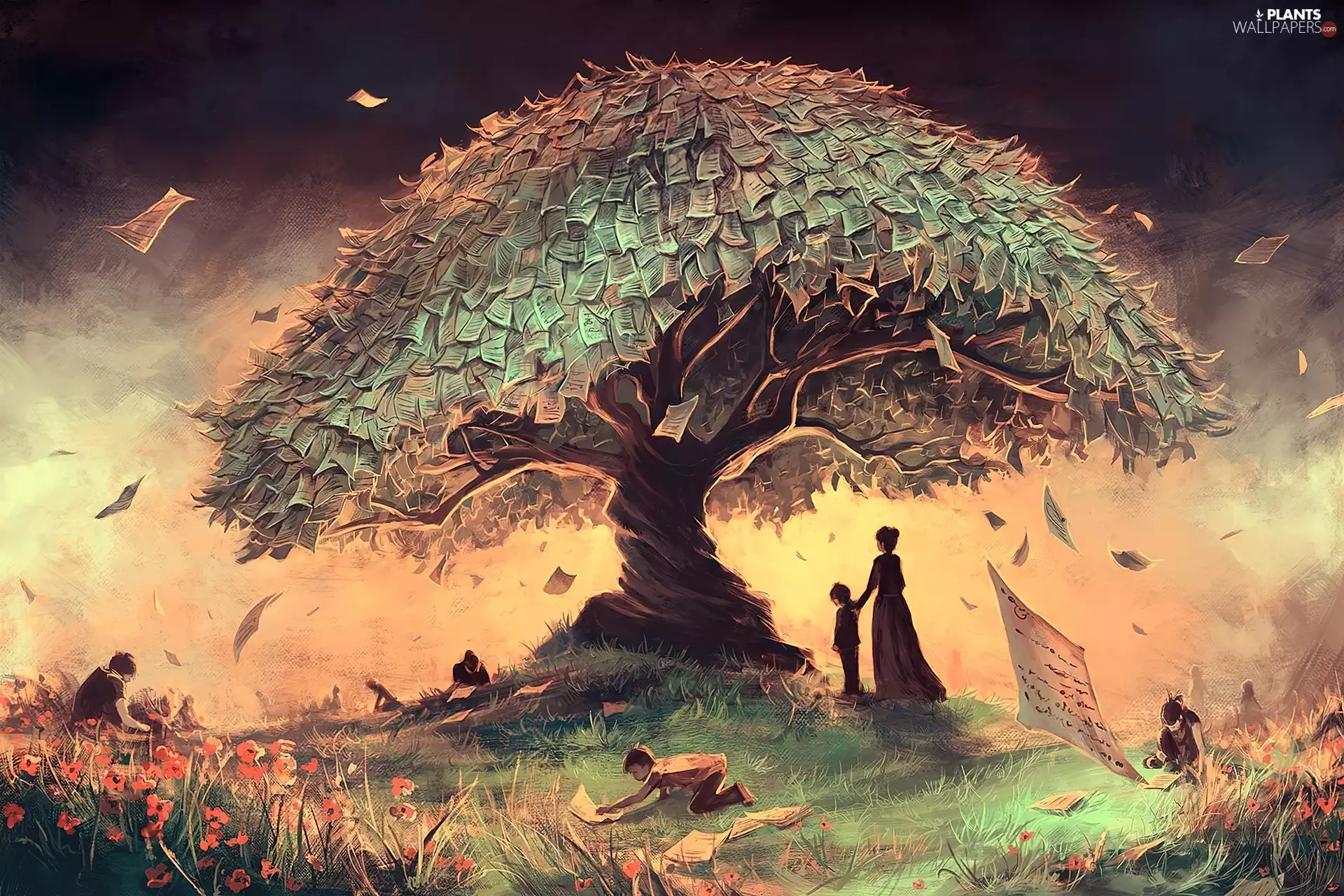 People, Cyril Rolando, trees