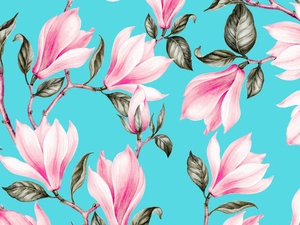 2D, Pink, Magnolias
