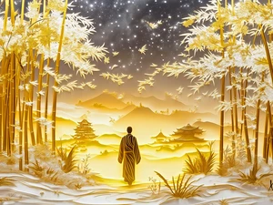 viewes, bamboos, forest, trees, form